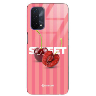 ETUI BLACK CASE GLASS NA TELEFON OPPO A93 5G CZEREŚNIE