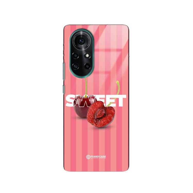 ETUI BLACK CASE GLASS NA TELEFON HUAWEI NOVA 8 PRO CZEREŚNIE