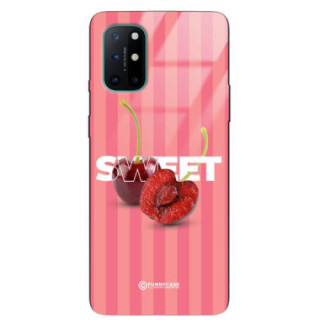 ETUI BLACK CASE GLASS NA TELEFON ONEPLUS 8T CZEREŚNIE