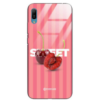 ETUI BLACK CASE GLASS NA TELEFON HUAWEI Y6 2019 CZEREŚNIE