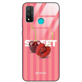 ETUI BLACK CASE GLASS NA TELEFON HUAWEI P SMART 2020 CZEREŚNIE