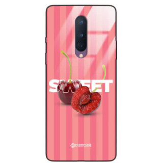 ETUI BLACK CASE GLASS NA TELEFON ONEPLUS 8 CZEREŚNIE