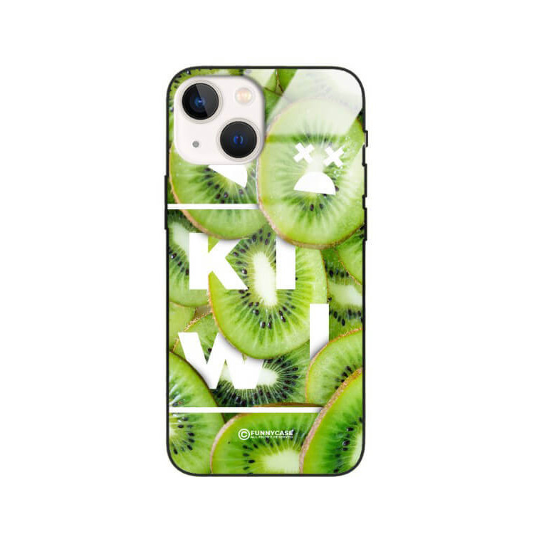 ETUI BLACK CASE GLASS NA TELEFON APPLE IPHONE 13 MINI KIWI