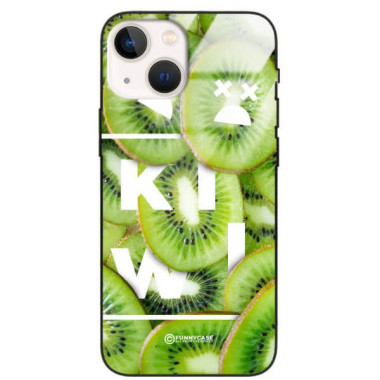 ETUI BLACK CASE GLASS NA TELEFON APPLE IPHONE 13 MINI KIWI