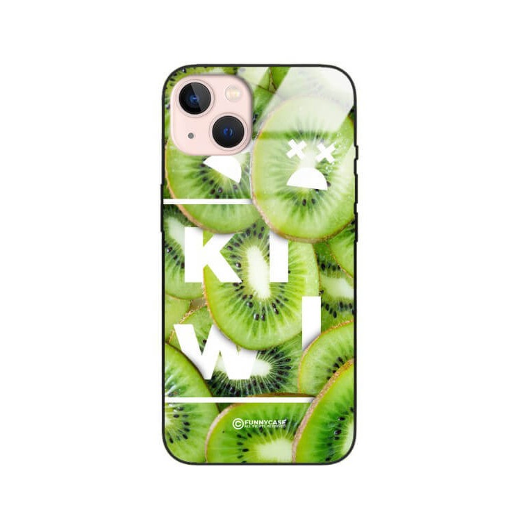 ETUI BLACK CASE GLASS NA TELEFON APPLE IPHONE 13 KIWI