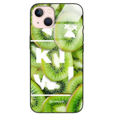 ETUI BLACK CASE GLASS NA TELEFON APPLE IPHONE 13 KIWI