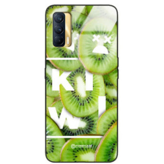 ETUI BLACK CASE GLASS NA TELEFON REALME V15 KIWI