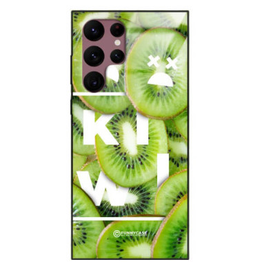 ETUI BLACK CASE GLASS NA TELEFON SAMSUNG GALAXY S22 ULTRA KIWI