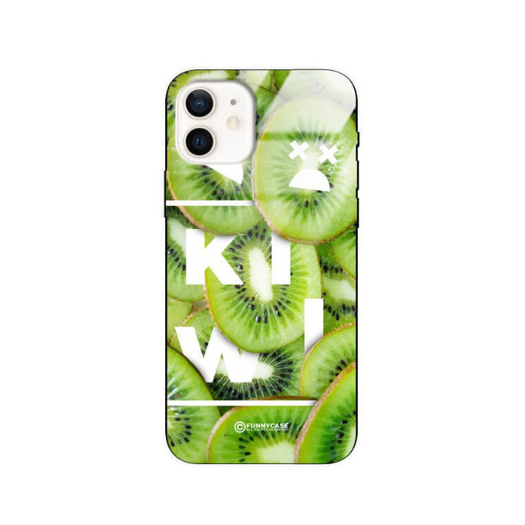 ETUI BLACK CASE GLASS NA TELEFON APPLE IPHONE 12 KIWI