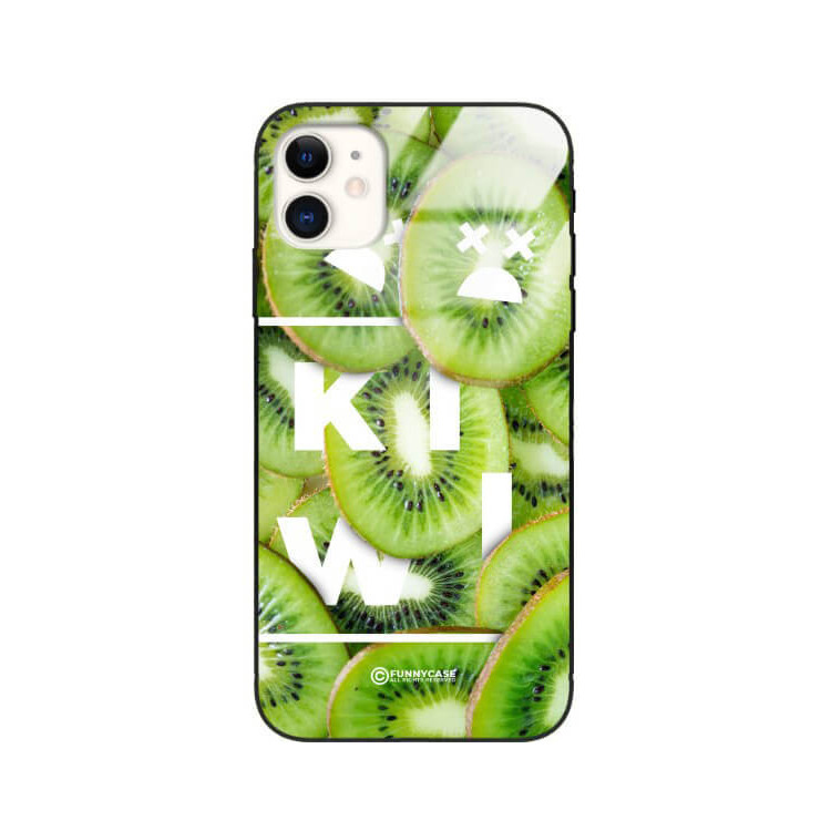 ETUI BLACK CASE GLASS NA TELEFON APPLE IPHONE 11 KIWI