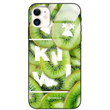 ETUI BLACK CASE GLASS NA TELEFON APPLE IPHONE 11 KIWI