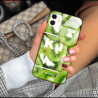 ETUI BLACK CASE GLASS NA TELEFON APPLE IPHONE 11 KIWI