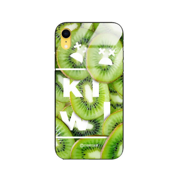 ETUI BLACK CASE GLASS NA TELEFON APPLE IPHONE XR KIWI