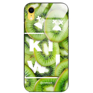 ETUI BLACK CASE GLASS NA TELEFON APPLE IPHONE XR KIWI