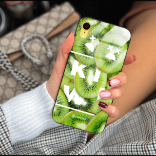 ETUI BLACK CASE GLASS NA TELEFON APPLE IPHONE XR KIWI