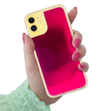 ETUI LIQUID NEON NA TELEFON APPLE IPHONE 11 RÓŻOWY