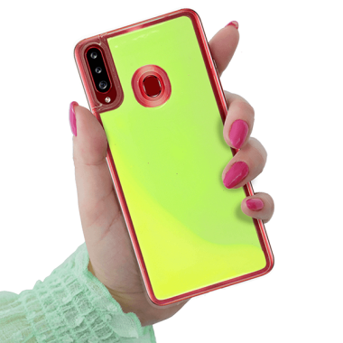 ETUI LIQUID NEON NA TELEFON  SAMSUNG GALAXY A20S ZIELONY