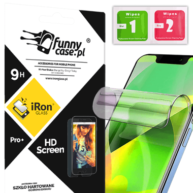 FOLIA HYDROŻELOWA NA TELEFON APPLE IPHONE 7 PLUS / 8 PLUS TRANSPARENTNY