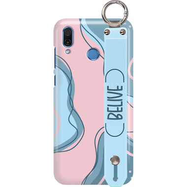 ETUI Z PASKIEM NA TELEFON HUAWEI HONOR PLAY ABSTRACT