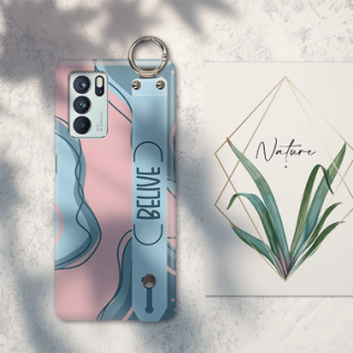ETUI Z PASKIEM NA TELEFON OPPO RENO 6 PRO ABSTRACT