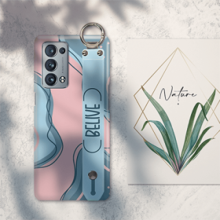 ETUI Z PASKIEM NA TELEFON OPPO RENO 6 PRO PLUS ABSTRACT