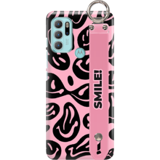 ETUI Z PASKIEM NA TELEFON MOTOROLA G60S SMILEY