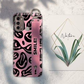 ETUI Z PASKIEM NA TELEFON MOTOROLA MOTO G60 SMILEY
