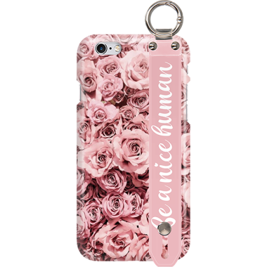 ETUI Z PASKIEM NA TELEFON APPLE IPHONE 6 RÓŻOWE RÓŻE
