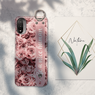 ETUI Z PASKIEM NA TELEFON MOTOROLA MOTO E20 RÓŻOWE RÓŻE