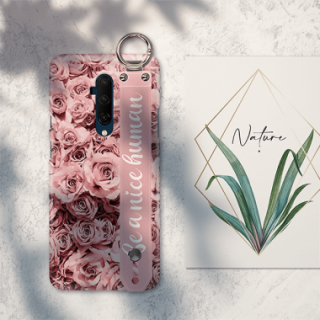 ETUI Z PASKIEM NA TELEFON ONEPLUS 7T PRO RÓŻOWE RÓŻE