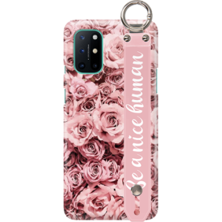 ETUI Z PASKIEM NA TELEFON ONEPLUS 8T RÓŻOWE RÓŻE