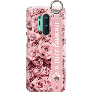 ETUI Z PASKIEM NA TELEFON ONEPLUS 8 PRO RÓŻOWE RÓŻE