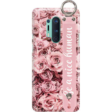 ETUI Z PASKIEM NA TELEFON ONEPLUS 8 PRO RÓŻOWE RÓŻE