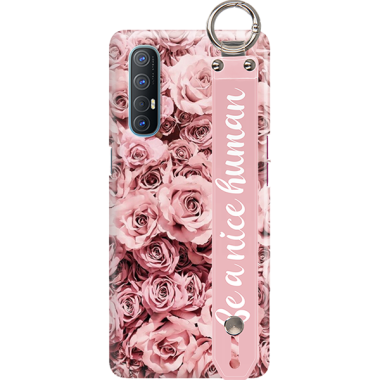 ETUI Z PASKIEM NA TELEFON OPPO RENO 3 PRO RÓŻOWE RÓŻE
