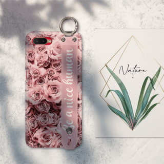 ETUI Z PASKIEM NA TELEFON OPPO RX17 NEO RÓŻOWE RÓŻE