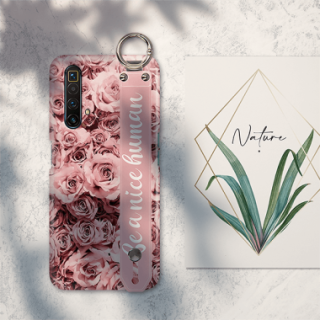 ETUI Z PASKIEM NA TELEFON REALME X3 SUPERZOOM RÓŻOWE RÓŻE