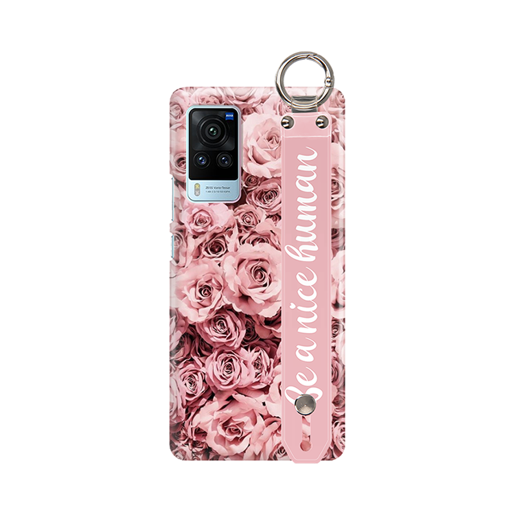 ETUI Z PASKIEM NA TELEFON VIVO X60 PRO RÓŻOWE RÓŻE