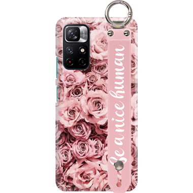 ETUI Z PASKIEM NA TELEFON XIAOMI REDMI NOTE 11 PRO 5G RÓŻOWE RÓŻE