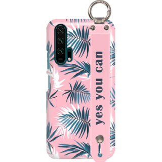 ETUI Z PASKIEM NA TELEFON HUAWEI HONOR 20 PRO EGZOTYCZNE PALMY