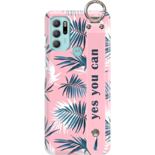 ETUI Z PASKIEM NA TELEFON MOTOROLA G60S EGZOTYCZNE PALMY