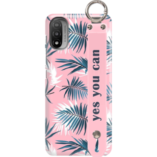 ETUI Z PASKIEM NA TELEFON MOTOROLA MOTO E20 EGZOTYCZNE PALMY