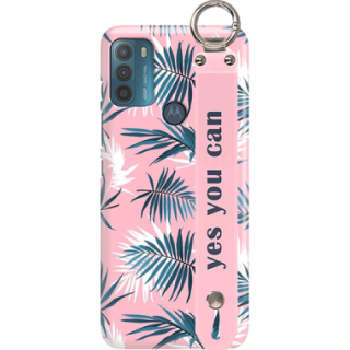 ETUI Z PASKIEM NA TELEFON MOTOROLA MOTO G50 EGZOTYCZNE PALMY