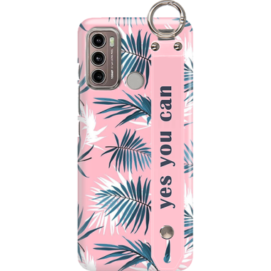 ETUI Z PASKIEM NA TELEFON MOTOROLA MOTO G60 EGZOTYCZNE PALMY