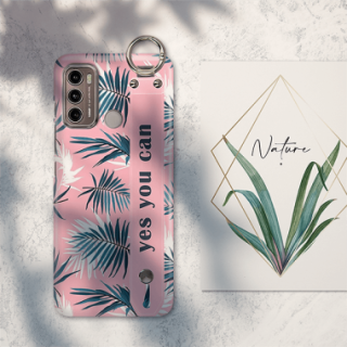 ETUI Z PASKIEM NA TELEFON MOTOROLA MOTO G60 EGZOTYCZNE PALMY