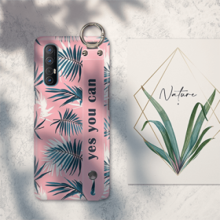 ETUI Z PASKIEM NA TELEFON OPPO RENO 3 PRO EGZOTYCZNE PALMY