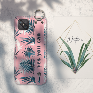 ETUI Z PASKIEM NA TELEFON OPPO RENO 4Z 5G EGZOTYCZNE PALMY