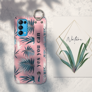 ETUI Z PASKIEM NA TELEFON OPPO RENO 5 EGZOTYCZNE PALMY