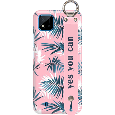 ETUI Z PASKIEM NA TELEFON REALME C20 EGZOTYCZNE PALMY