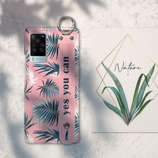 ETUI Z PASKIEM NA TELEFON VIVO X60 PRO EGZOTYCZNE PALMY