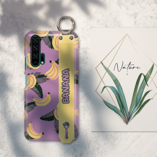 ETUI Z PASKIEM NA TELEFON HUAWEI HONOR 20 PRO BANANY